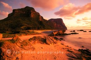 Sunset on mountains