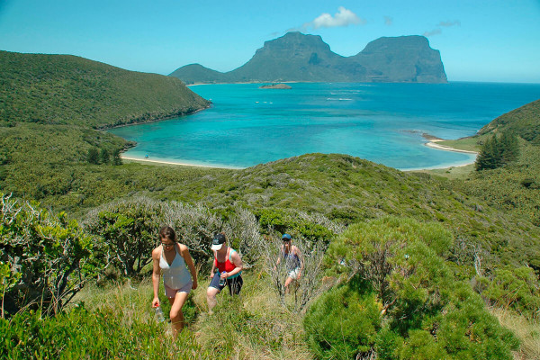 Walking up Mt Eliza on a day trip to North Bay