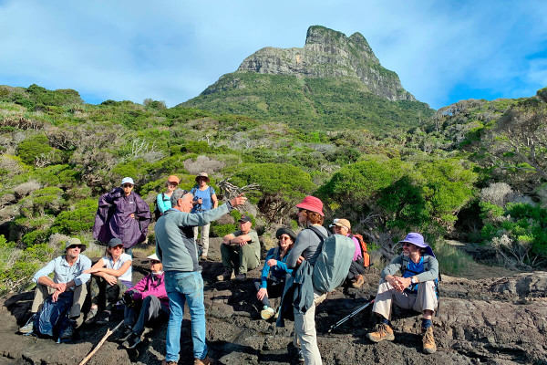 The day walk stop at Rocky Run for an explanation of the Island’s volcanic origins